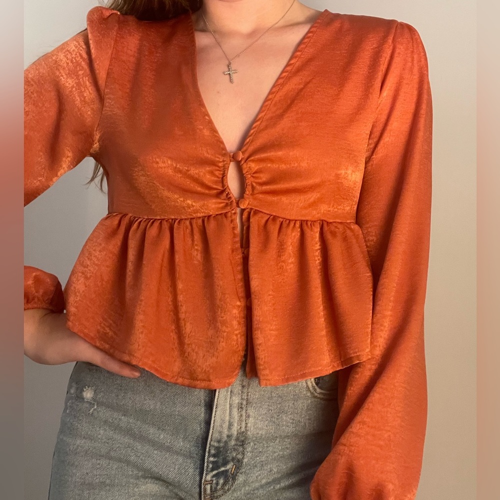 NWT Alter’D State orange top